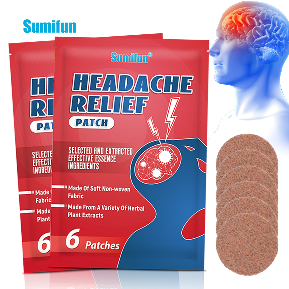 Herbal Zone - 6-240pcs Headache Relief Plaster Improve Migraine