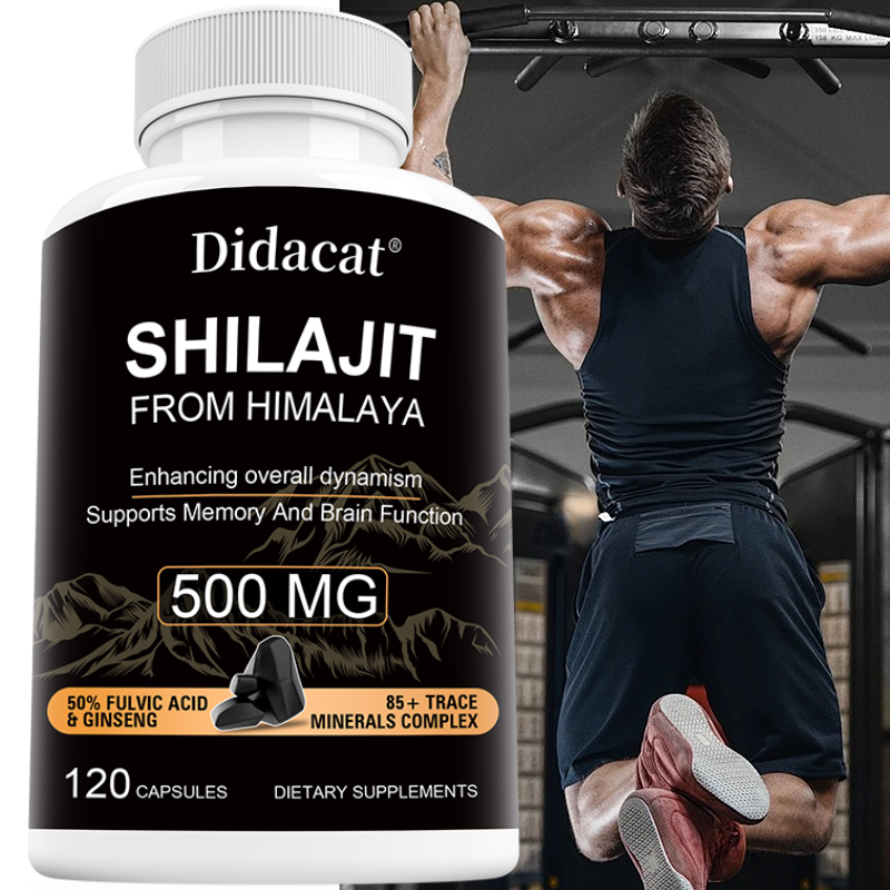 Herbal Wellness Water - Himalayan Shilajit & Ginseng Capsules, Natural