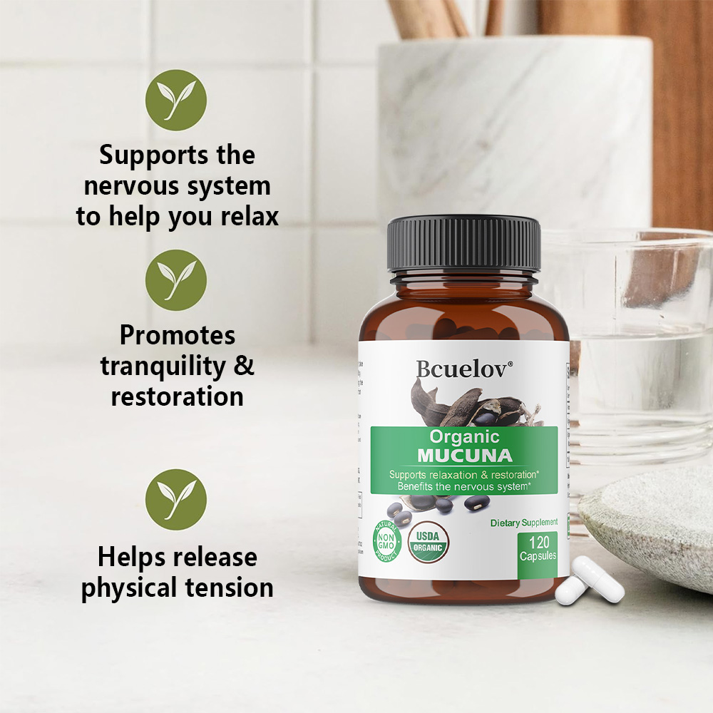 Organic Mucuna Capsules - Supp - Herbal Wellness Water recensie en prijs