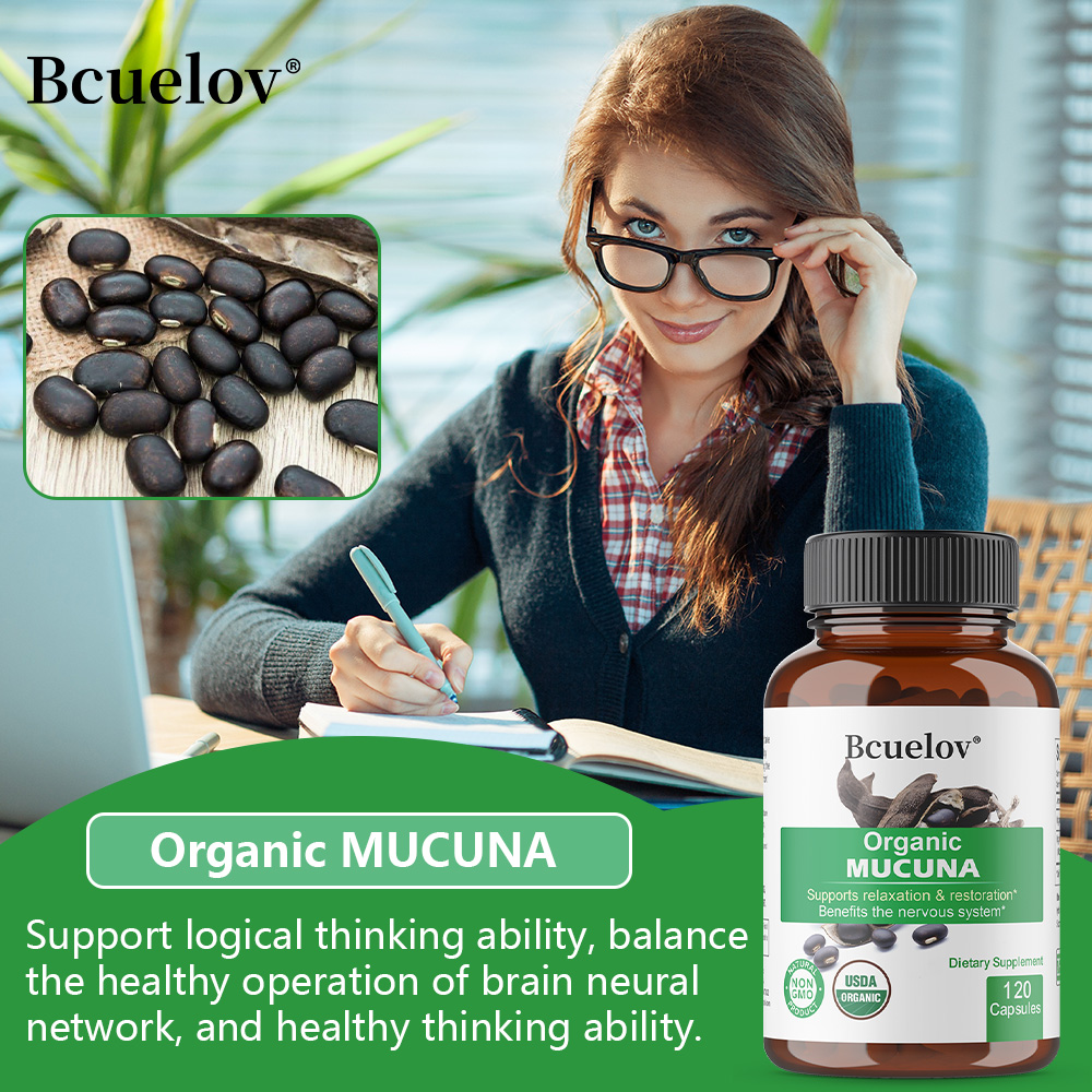 Organic Mucuna Capsules - Supp - Herbal Wellness Water recensie en prijs