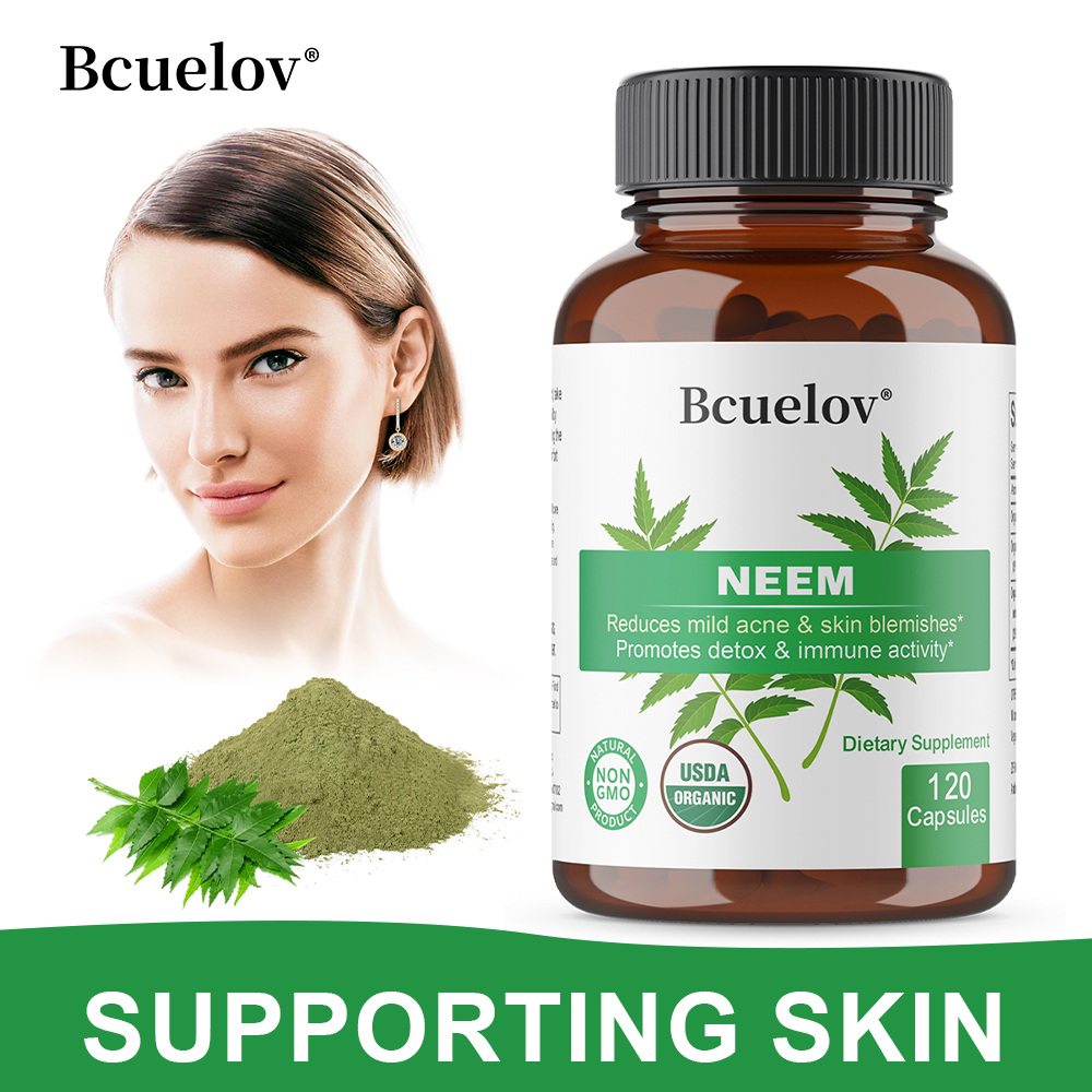 Organic Neem Leaf Capsules, He - Herbal Wellness Water recensie en prijs