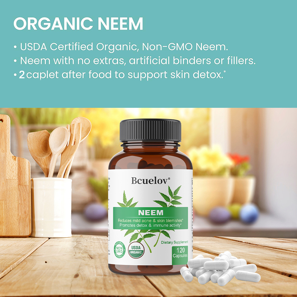 Organic Neem Leaf Capsules, He - Herbal Wellness Water recensie en prijs