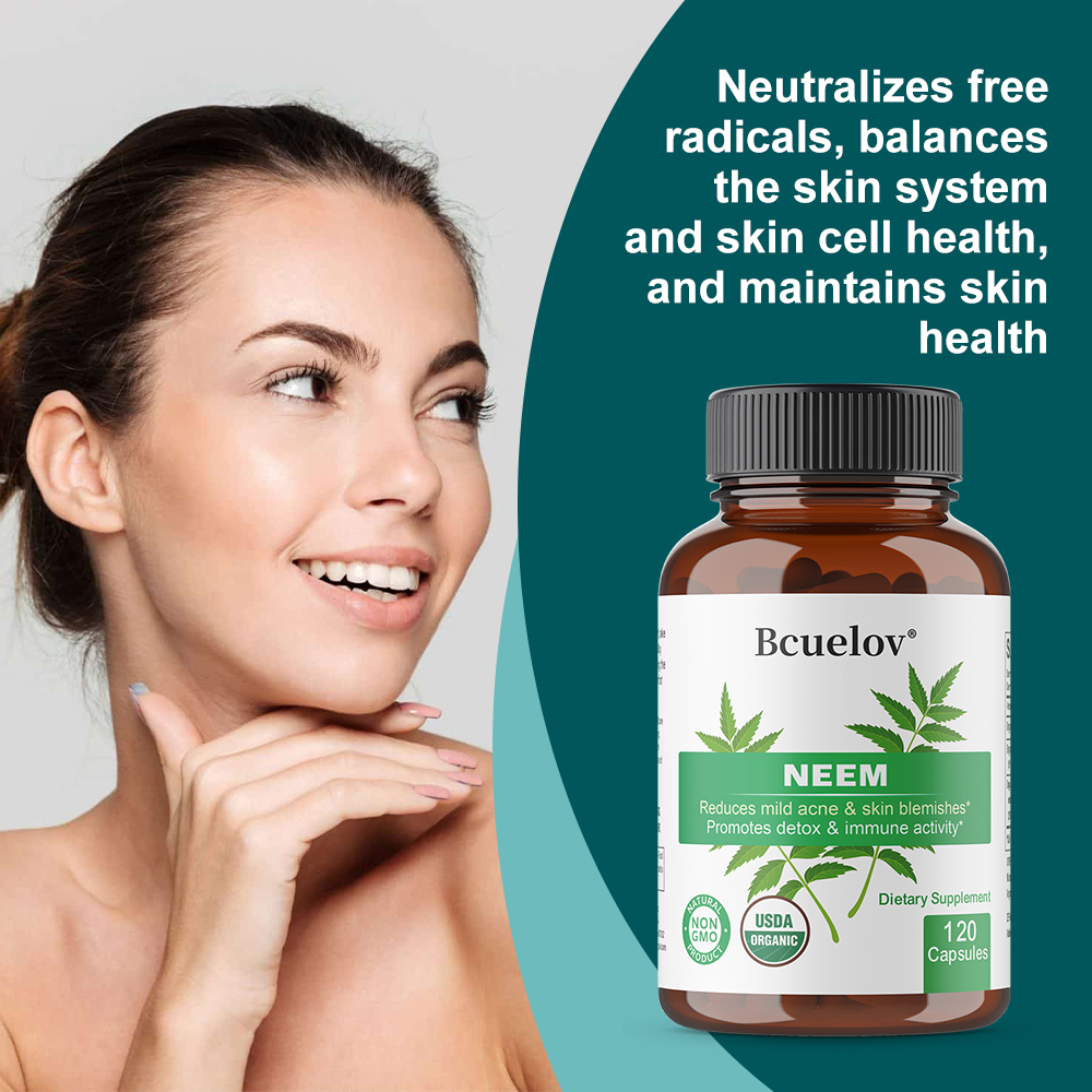Organic Neem Leaf Capsules, He - Herbal Wellness Water recensie en prijs