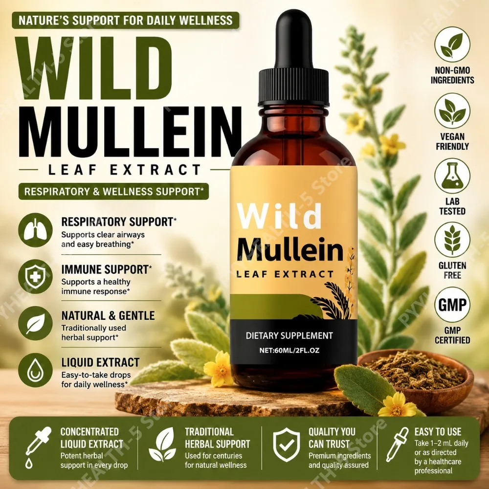 Wild Mullein Leaf Drops with G - Herbal Wellness recensie en prijs