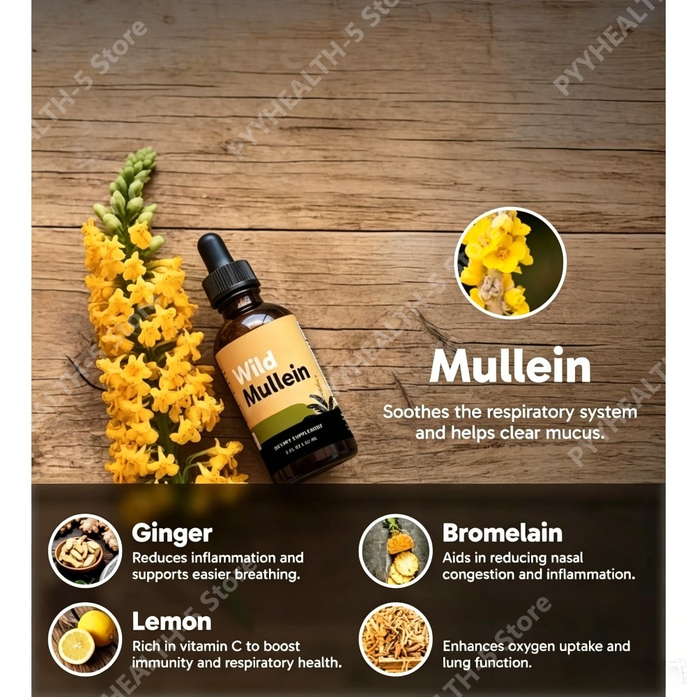 Wild Mullein Leaf Drops with G - Herbal Wellness recensie en prijs