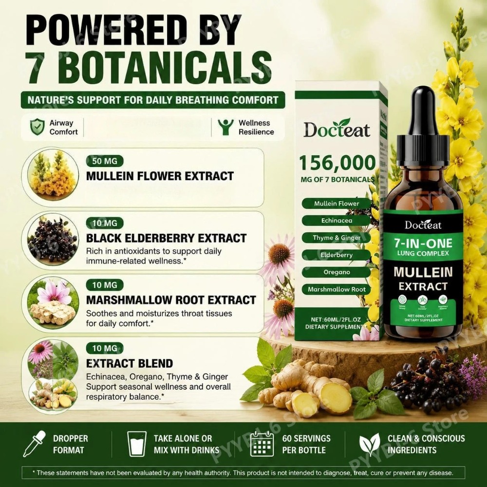 Docteat 7-in-1 Mullein Extract - Herbal Wellness recensie en prijs
