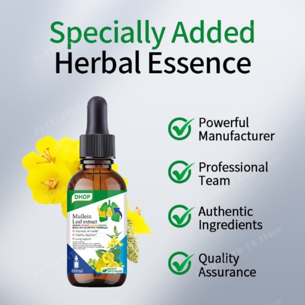 Mullein Leaf Extract Drops 60m - Herbal Wellness recensie en prijs