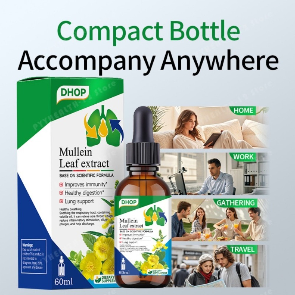 Mullein Leaf Extract Drops 60m - Herbal Wellness recensie en prijs