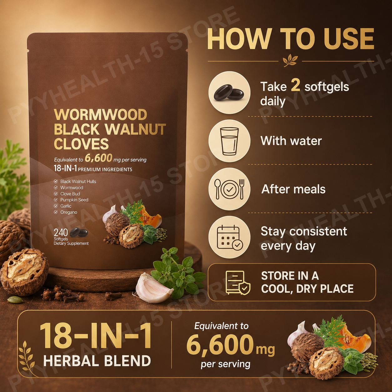 18-in-1 Wormwood Black Walnut  - Herbal Wellness recensie en prijs